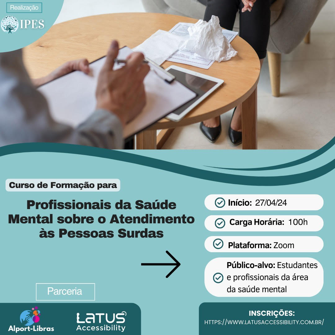 Formação para Profissionais da Saúde Mental sobre o Atendimento às Pessoas Surdas